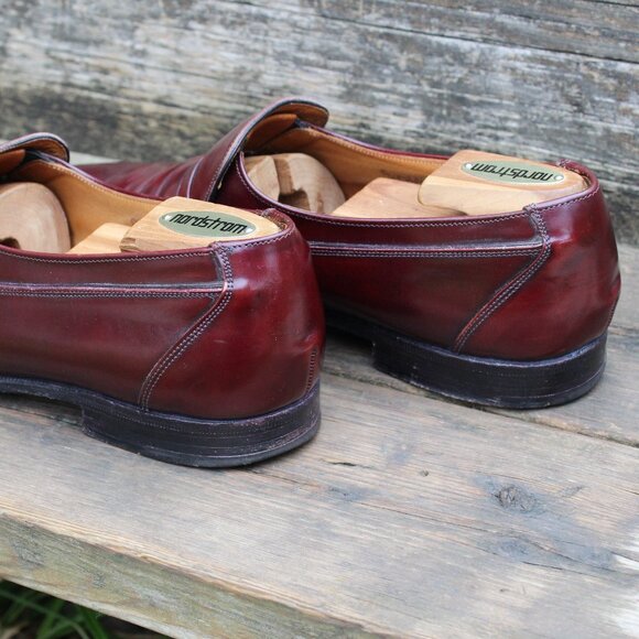 Church's Burgundy Leather Buckle Loafer, Size 9.5 D US, Made in England, GUC - Picture 5 of 14